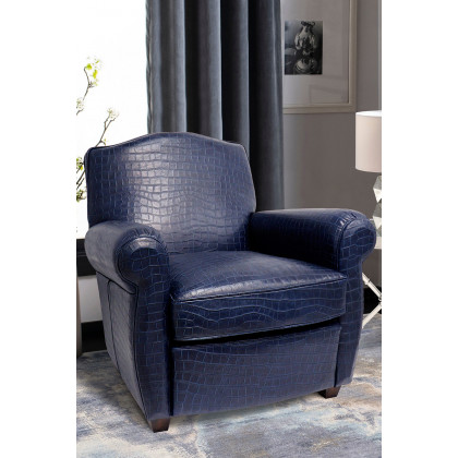 Pasargad - Vicenza Collection Leather Wing Chair