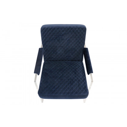 Pasargad - Tribecca Collection Acrylic and Velvet Accentchair