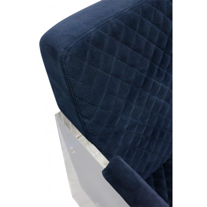 Pasargad - Tribecca Collection Acrylic and Velvet Accentchair