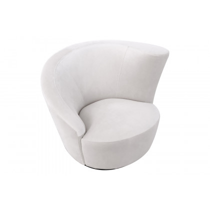 Pasargad - Vicenza Collection Crescent Chair in White