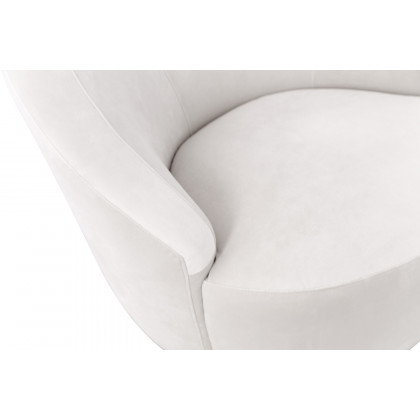 Pasargad - Vicenza Collection Crescent Chair in White