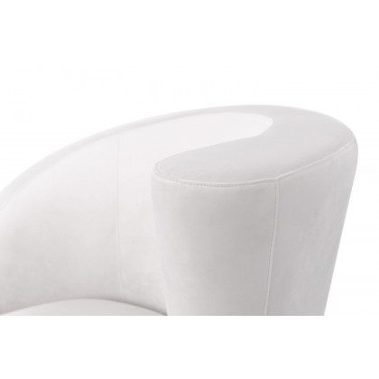 Pasargad - Vicenza Collection Crescent Chair in White