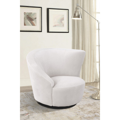 Pasargad - Vicenza Collection Crescent Chair in White