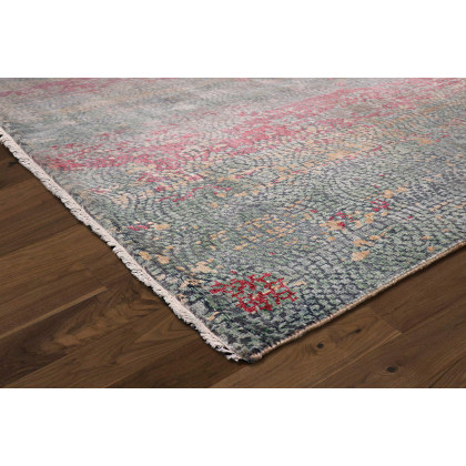 Pasargad Modern Collection Hand-Knotted Bamboo Silk and Wool Area Rug (GEM-6) - 121'' x 166''