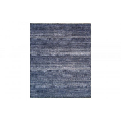 Pasargad - Transitiona Collection Hand-Kontted Silk and Wool Area Rug GRASS-NVY