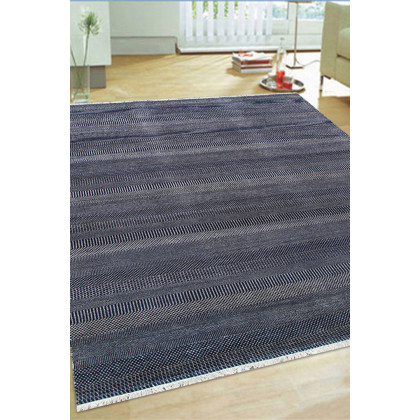 Pasargad - Transitiona Collection Hand-Kontted Silk and Wool Area Rug GRASS-NVY