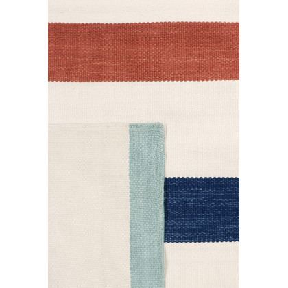 Pasargad Hampton Collection Flat Weave Polypropylene Area Rug - Ivory/Multi, 117" x 165" (hmpt-01b 10x14)