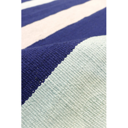 Pasargad Hampton Collection Flat Weave Polypropylene Area Rug - Blue/Multi, 93" x 117" (hmpt-02 8x10)