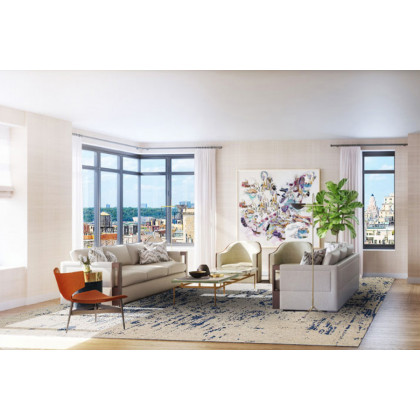 Pasargad - Modern Collection Hand-Tufted Microfiber Area Rug 60'' x 96'' (HT-221 5X8)