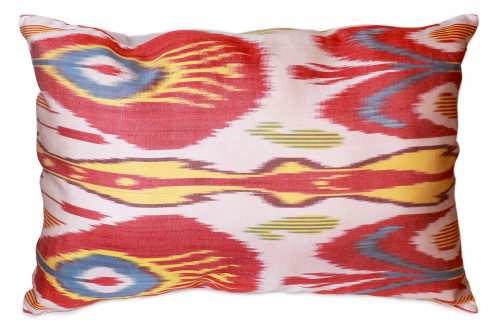 Pasargad™ - Ikat Velvet Pillow  Multi Color
