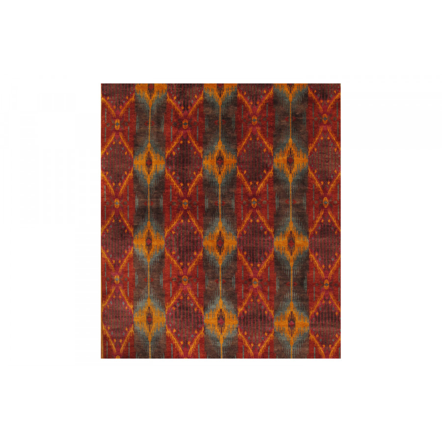 Pasargad - Ikat Collection Hand-Knotted Lamb's Wool Area Rug 76'' x 107'' (IKAT-14 6X9)