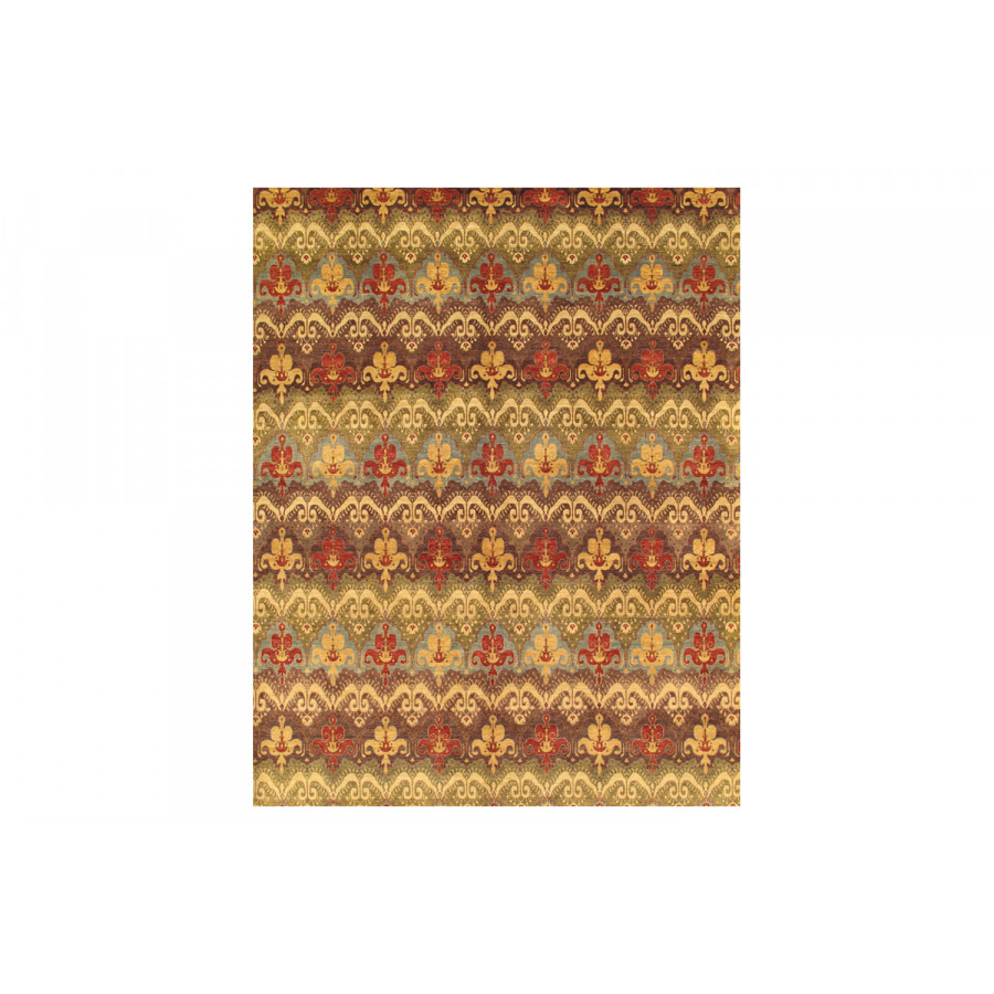 Pasargad Ikat Collection Hand-Knotted Lamb's Wool Area Rug (IKAT-4 8X10) - 94'' x 119''