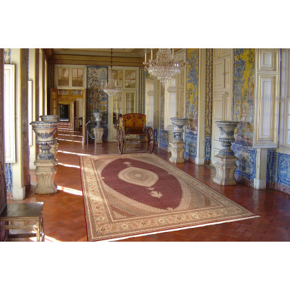 Pasargad Tabriz Collection Hand-Knotted Silk and Wool Area Rug (MAHI 11X17) - 136'' x 199''