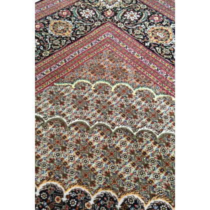 Pasargad Tabriz Collection Hand-Knotted Silk and Wool Area Rug (MAHI 8X10) - 99'' x 118''