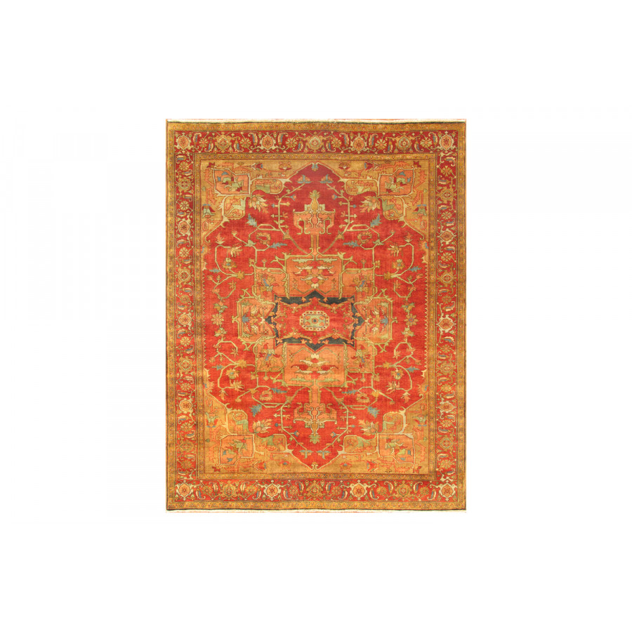 Pasargad Serapi Collection Hand-Knotted Lamb's Wool Area Rug (P-2 10X10) - 116'' x 123''