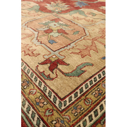 Pasargad Serapi Collection Hand-Knotted Wool Area Rug - Rust, 95" x 119" (P-2 8x10)