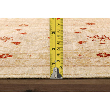 Pasargad Nomad Art Collection Hand-Knotted Lamb's Wool Area Rug (P-20 IVORY 9X12) - 111'' x 146''