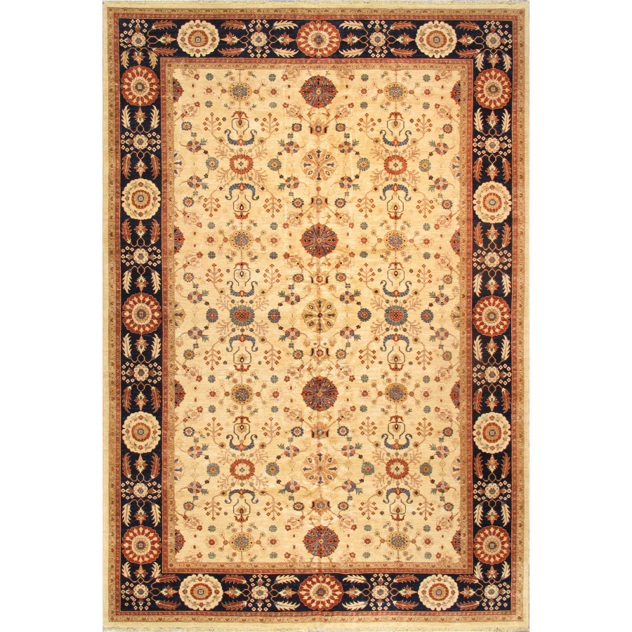 Pasargad - Sultanabad Collection Hand-Knotted Lamb's Wool Area Rug P-42 IVORY