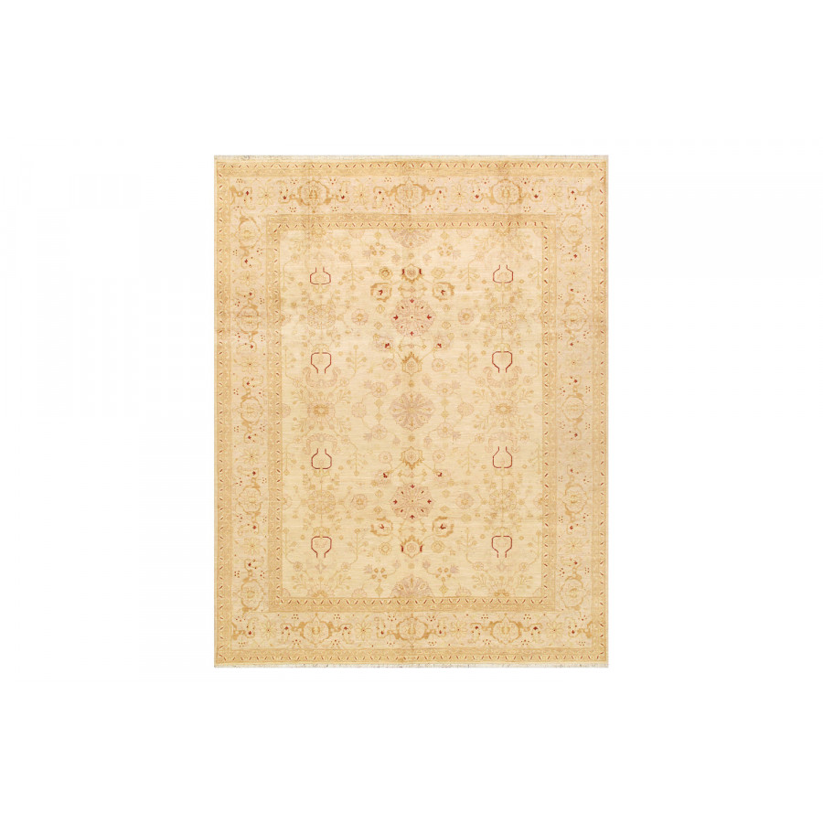 Pasargad Bakhshayesh Collection Hand-Knotted Lamb's Wool Area Rug (P-42 IVORY 9X12) - 109'' x 144''