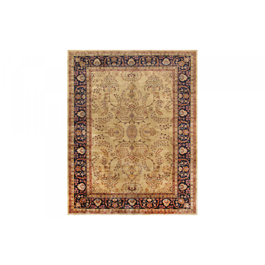 Pasargad - Sarouk Collection Hand-Knotted Lamb's Wool Area Rug P-425 IVORY