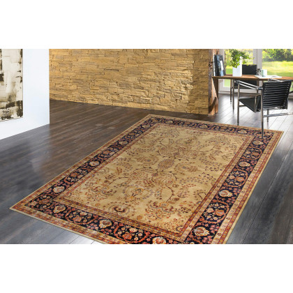 Pasargad - Sarouk Collection Hand-Knotted Lamb's Wool Area Rug P-425 IVORY