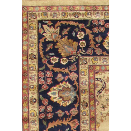 Pasargad Sarouk Collection Hand-Knotted Lamb's Wool Area Rug (P-425 IVORY 8X10) - 96'' x 116''