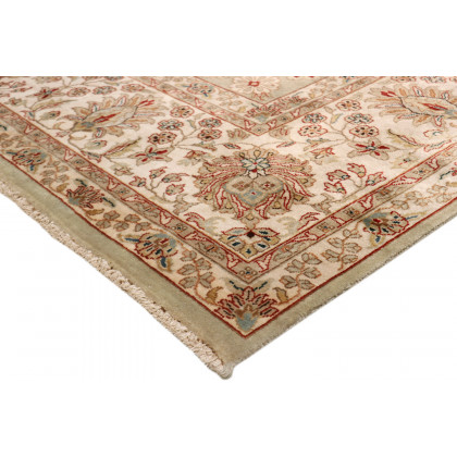 Pasargad Tabriz Collection Hand-Knotted Lamb's Wool Area Rug (P-501 S.GREEN 8X10) - 94'' x 118''