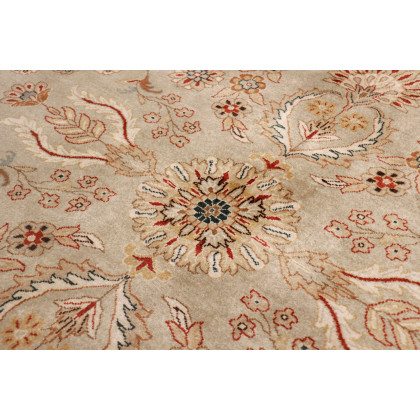 Pasargad Tabriz Collection Hand-Knotted Lamb's Wool Area Rug (P-501 S.GREEN 8X10) - 94'' x 118''