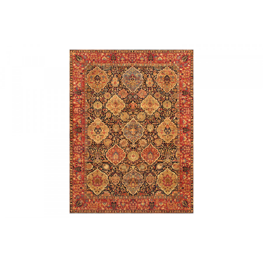 Pasargad Kerman Collection Hand-Knotted Lamb's Wool Area Rug (P-LAVAR 8X10) - 95'' x 117''
