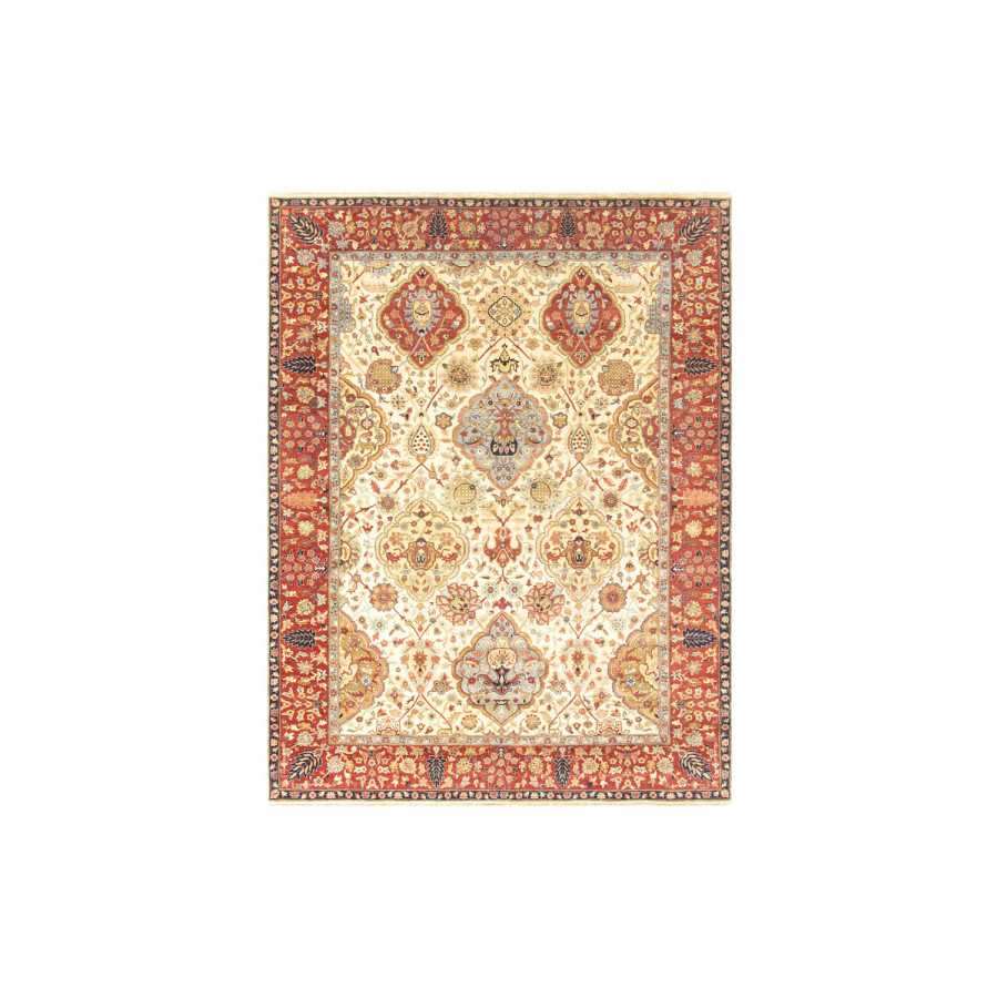 Pasargad Kerman Collection Hand-Knotted Lamb's Wool Area Rug (P-LAVAR IVO 9X12) - 108'' x 142''