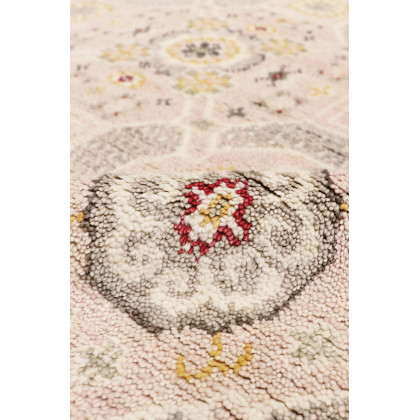 Pasargad - Khotan Collection Hand-Knotted Wool Area Rug in Pink/Beige, 108" x 142" (PA-29P 9x12)