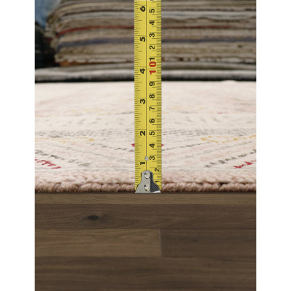 Pasargad - Khotan Collection Hand-Knotted Wool Area Rug in Pink/Beige, 108" x 142" (PA-29P 9x12)