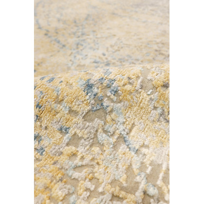 Pasargad - Modern Collection Hand-Knotted Silk/Wool Area Rug in Beige/Gray, 113" x 149" (PA-9 9x12)