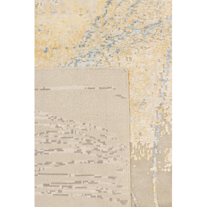 Pasargad - Modern Collection Hand-Knotted Silk/Wool Area Rug in Beige/Gray, 113" x 149" (PA-9 9x12)