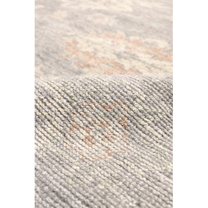 Pasargad - Oushak Collection Hand-Knotted Wool Area Rug in Gray/L. Gray, 97" x 117" (paj-433 8x10)