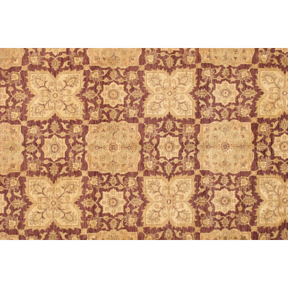 Pasargad - Ferehan Collection Hand-Knotted Lamb's Wool Area Rug 109'' x 149'' (PANF-6001 PLUM 9X12)