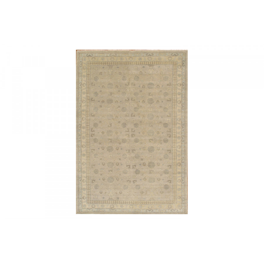 Pasargad - Khotan Collection Hand-Knotted Lamb's Wool Area Rug 74'' x 109'' (PARS-02 6X9)