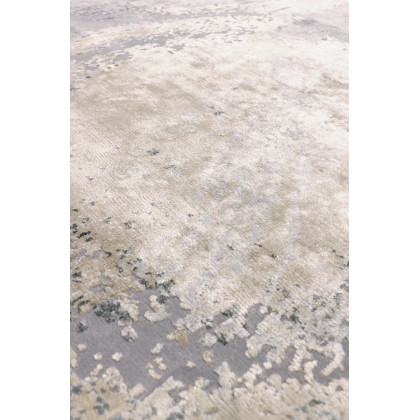 Pasargad - Modern Collection Hand-Knotted Silk/Wool Area Rug in Ivory/Gray, 119" x 173" (pas-07 10x14)
