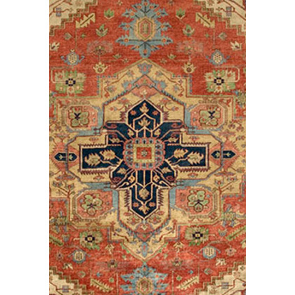 Pasargad Serapi Collection Hand-Knotted Wool Area Rug (PB-10B IVO 14X14) - 168'' x 168''