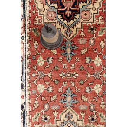 Pasargad Serapi Collection Hand-Knotted Wool Area Rug - Rust/Ivory, 32" x 122" (PB-10B IVO 3x10)