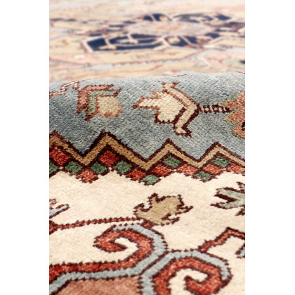 Pasargad Serapi Collection Hand-Knotted Wool Area Rug - L. Blue/Ivory, 117" x 120" (PB-10BLB 10x10)