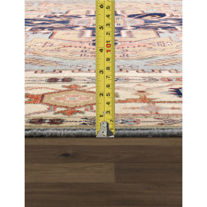Pasargad Serapi Collection Hand-Knotted Wool Area Rug - L. Blue/Ivory, 117" x 120" (PB-10BLB 10x10)