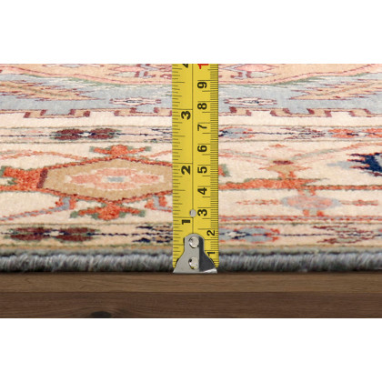 Pasargad Serapi Collection Hand-Knotted Wool L.Blue Area Rug (PB-10BLB 8X10) - 96'' x 119''