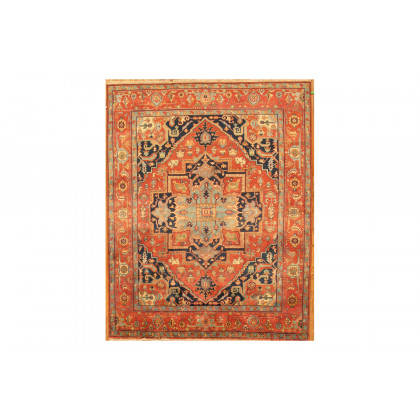 Pasargad - Serapi Collection Hand-Knotted Rust/Rust Wool Area Rug PB-20