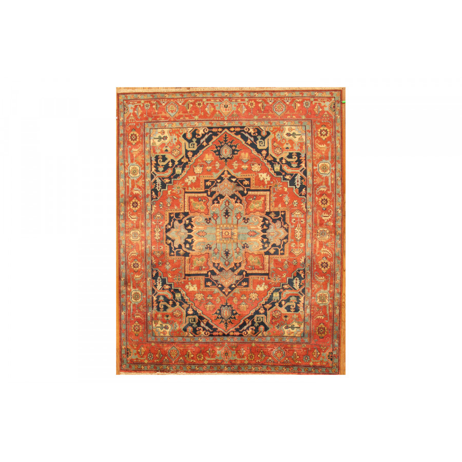 Pasargad - Serapi Collection Hand-Knotted Rust/Rust Wool Area Rug PB-20