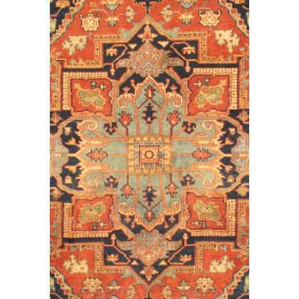 Pasargad - Serapi Collection Hand-Knotted Rust/Rust Wool Area Rug PB-20