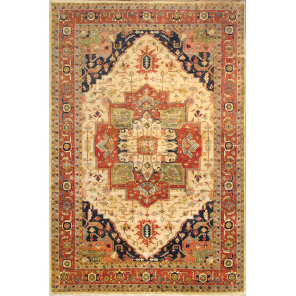 Pasargad - Serapi Collection Hand-Knotted Rust/Rust Wool Area Rug PB-20