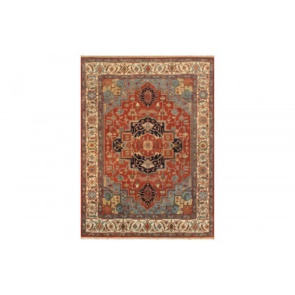 Pasargad - Serapi Collection Hand-Knotted Wool Rust Area Rug PB-5B