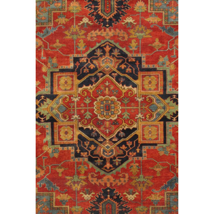 Pasargad Serapi Collection Hand-Knotted Wool Rust Area Rug (PB-5B 14X14) - 164'' x 167''