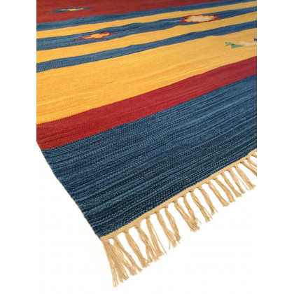 Pasargad Anatolian Collection Flat Weave Cotton Area Rug - Multi, 72" x 108" (pbb-01 6x9)